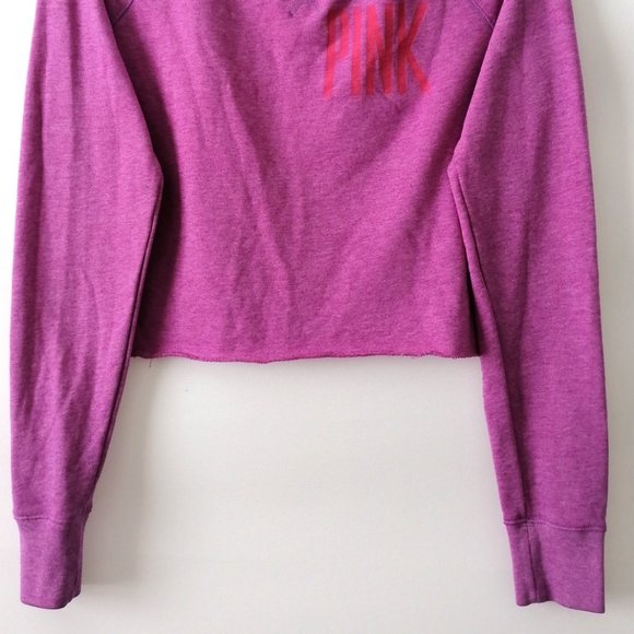 Pink Victoria's Secret Purple & Red Crew Neck Tie Dye Sweatshirt Sz SP Set Of 2 - Picture 4 of 11